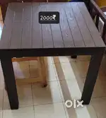 Dark brown table n dinning table for 6 light brown