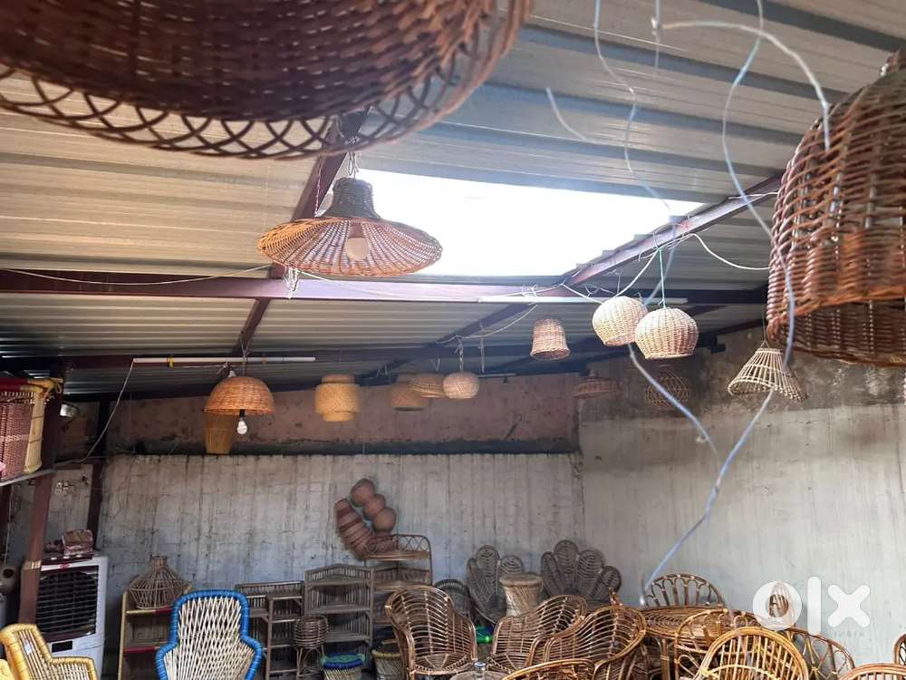 Rattan hanging light lamp shade handicrafts items wall decor sofa set
