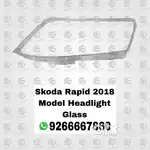 Skoda Rapid 2018 Model Headlight Glass