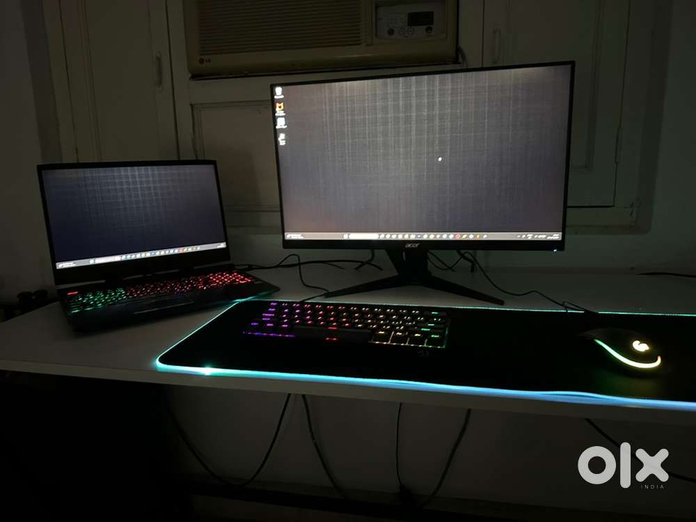 HP Omen Gaming Setup -Gaming Laptop setup with Monitor and accessories