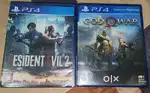 Ps4 God of war 4 and resident evil 2 games in new condition