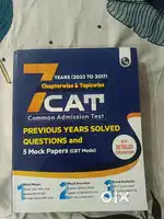 CAT 7 previous yrs solved questions and 5 mock tests