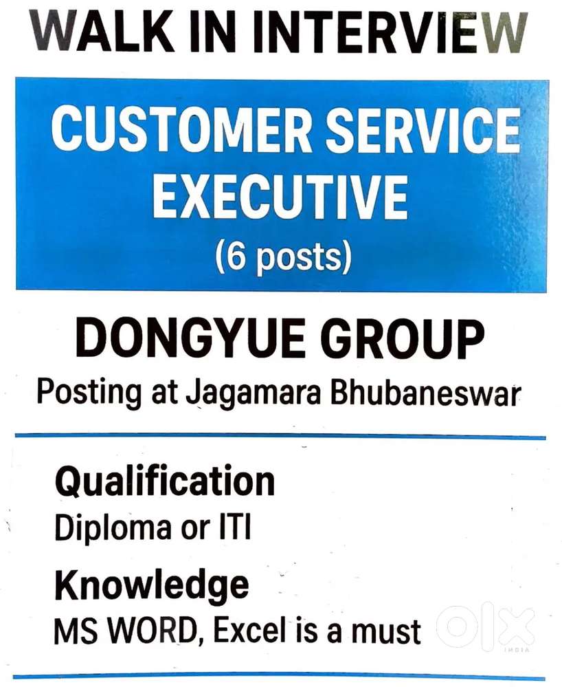 Customer Service Executive.