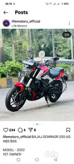 Dominar 250 only 30000 KMS run