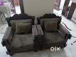 5 seater carving wooden sofa (3+1+1) made in saagwan wood