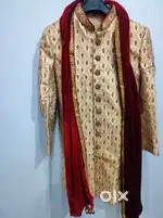 Designer Sherwani and duppatta only once it is used