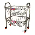 Brand New Premium Stainless Steel 2 Step Fruit/Vegetable Trolley