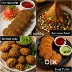 Samosa, Coklat & Samosa chat cook