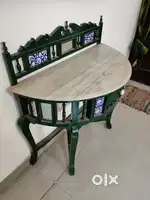 Designer TV table - Marble top, cooler, computer table
