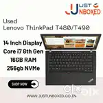Used Lenovo ThinkPad T480/T490 i7 8th Gen 16GB RAM 256GB NVMe