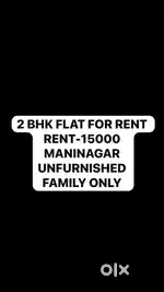 2 BHK flat for rent in prime location in Maninagar unfurnish