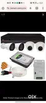 CCTV 4 CAMERA SETUP @9999