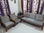 5 seater sofa set made of original teakwood