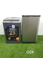 White and grey Whirlpool machine and kenstar fridge free delivery