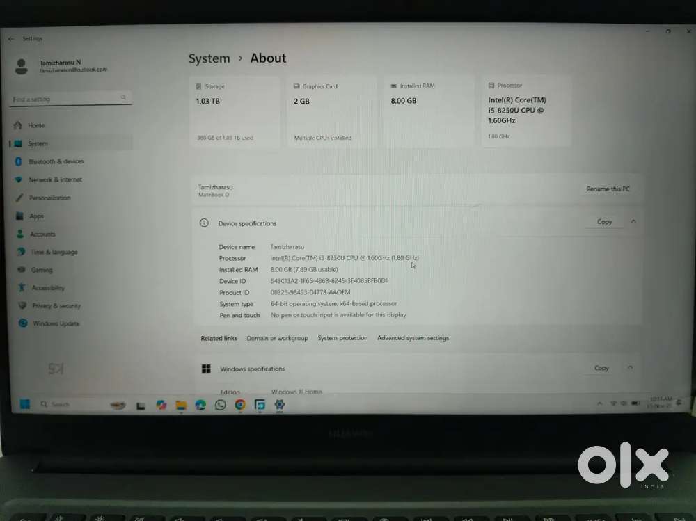 Huawei laptop in good condition