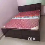 NEW QUEEN SIZE WITHOUT STORAGE COT OF ASSAMTEAK WOOD AND PLYBOD