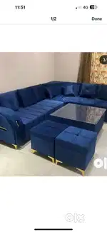 New sofa L size corner complete set