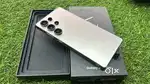 Like new Samsung galaxy s25 ultra 12gb 512gb warranty June 26 full kit