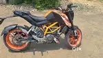 Ktm 125 orange less driven