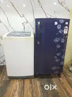 Godrej flower model single door refrigerator and washing machine