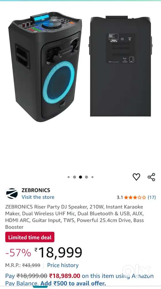 Zebronics DJ speak