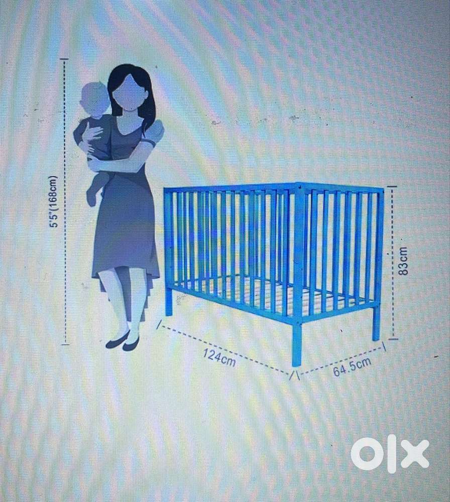 Babyhug Wooden Cot