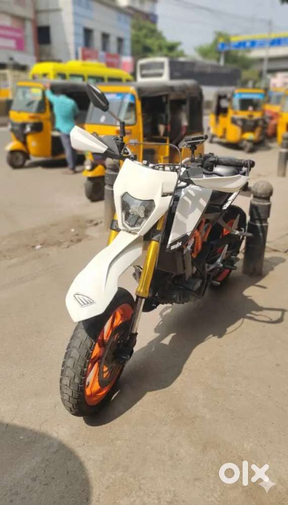 Duke 390 supermoto adventure type BMW shocks  Big sprocket for stunt