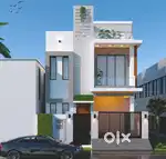 Architectural 2d and 3d house plan