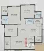 3BHK flat in Sai Dham at ABC Chowkdi, Bharuch