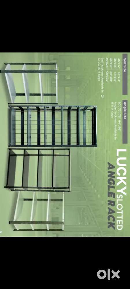 Sloted angel rack
