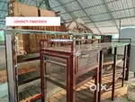 Aluminum Fabricated Cash Counter & Display Racks for Bakery/Stationary