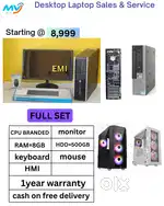 Desktop Laptop CPU Full Set i3-i5-i7 Available @ Low Price