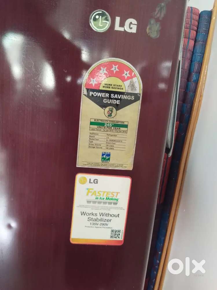 LG refrigerator 4 star rating single door