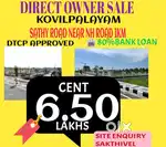 Coimbatore kovilpalayam near sathy road NH 1km DTCP approved plot sale