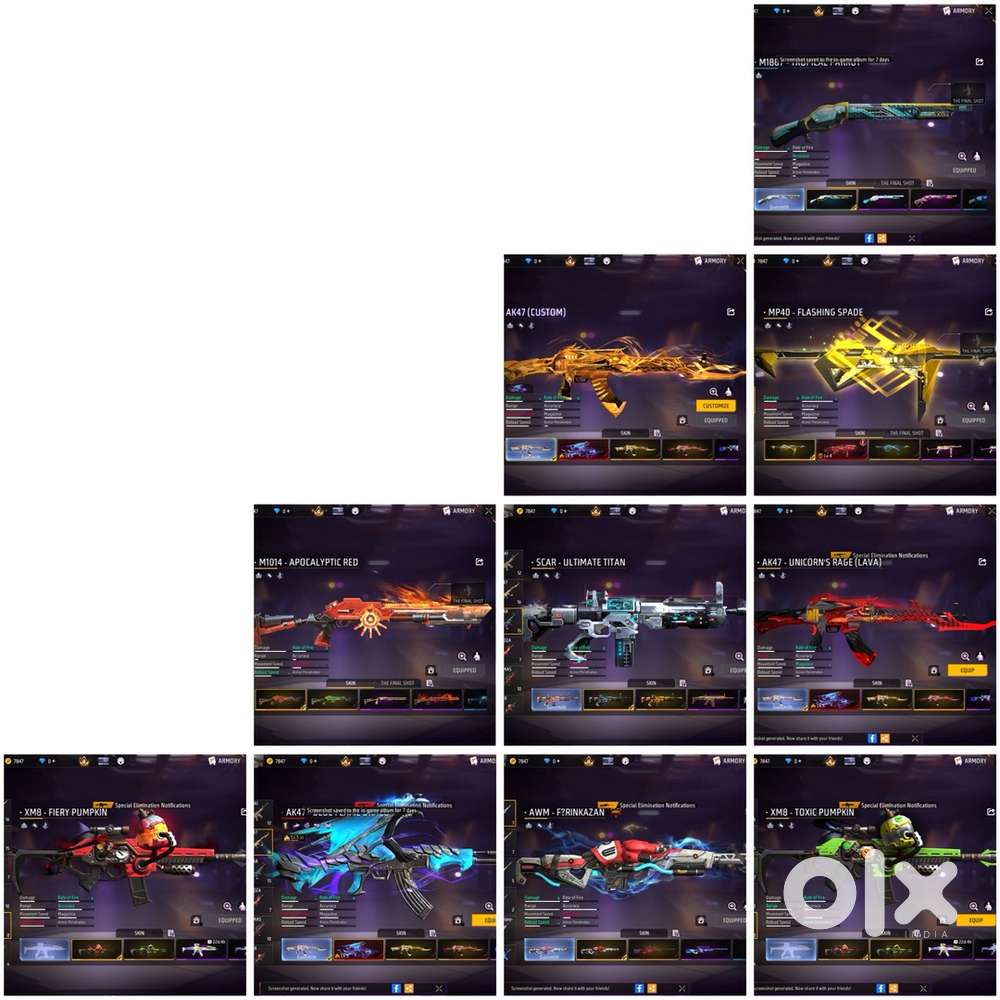 ff,id for sale , price is nagotiable