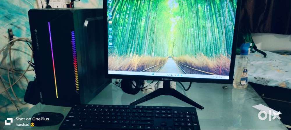 Costamized pc , with gaming cabinet of contain i5 6 th gen