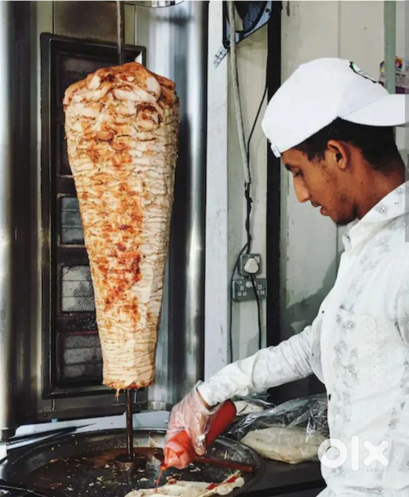 Shawarma making cook