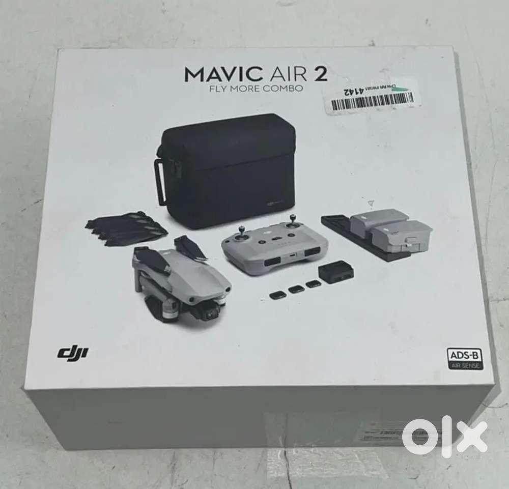 Used DJI Mavic Air 2 Fly More Combo Drone Camera Drone