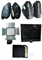 Sony 405 2 pis Camera Led Light And Battery 1 pis Monitor 1 Pis Memory