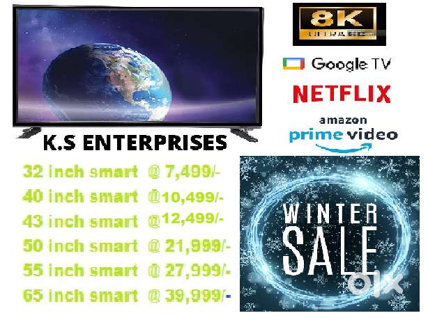 55 inch smart QLED @ 27999/- only with Bluetooth,inbuilt voice command