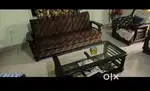 Sofa set 5 seater with table Sheesham