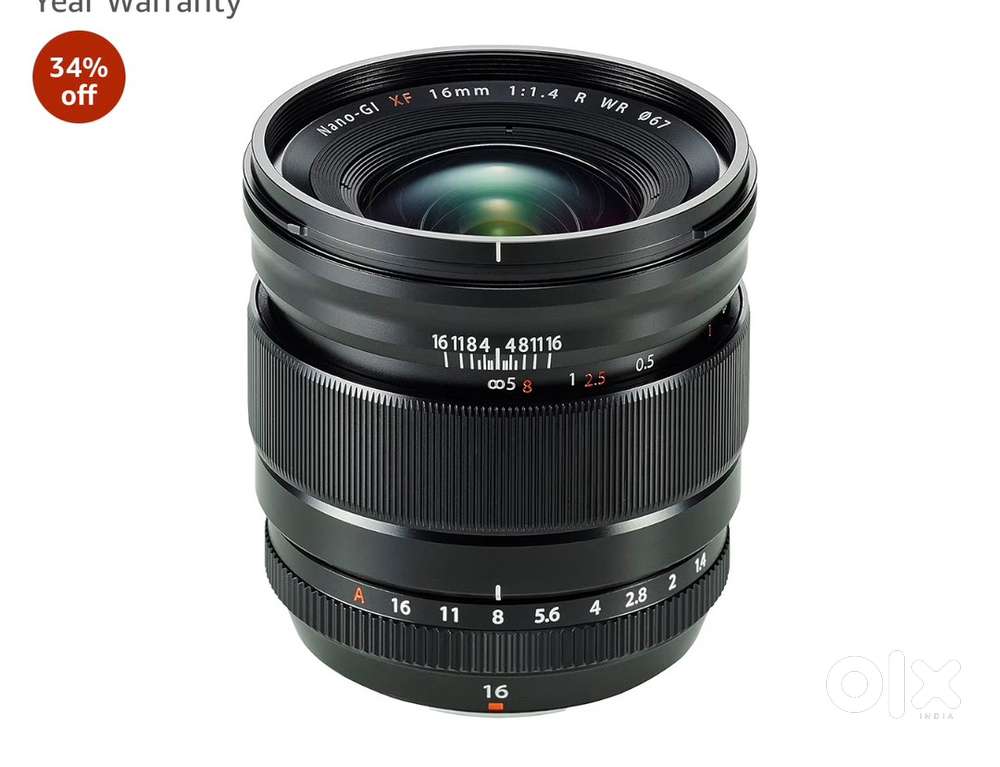 Fujifilm Fujinon XF 16mm F1.4 R WR Prime Lens