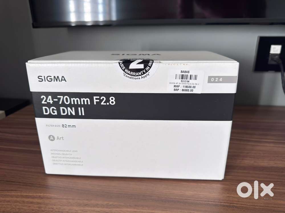 24-70 Sigma F2.8 for sony openbox new
