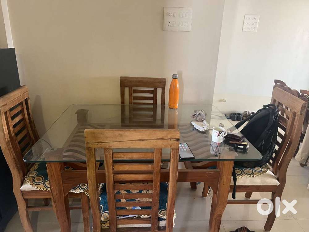 For Sale Teak  wood Dining Table 4 chair