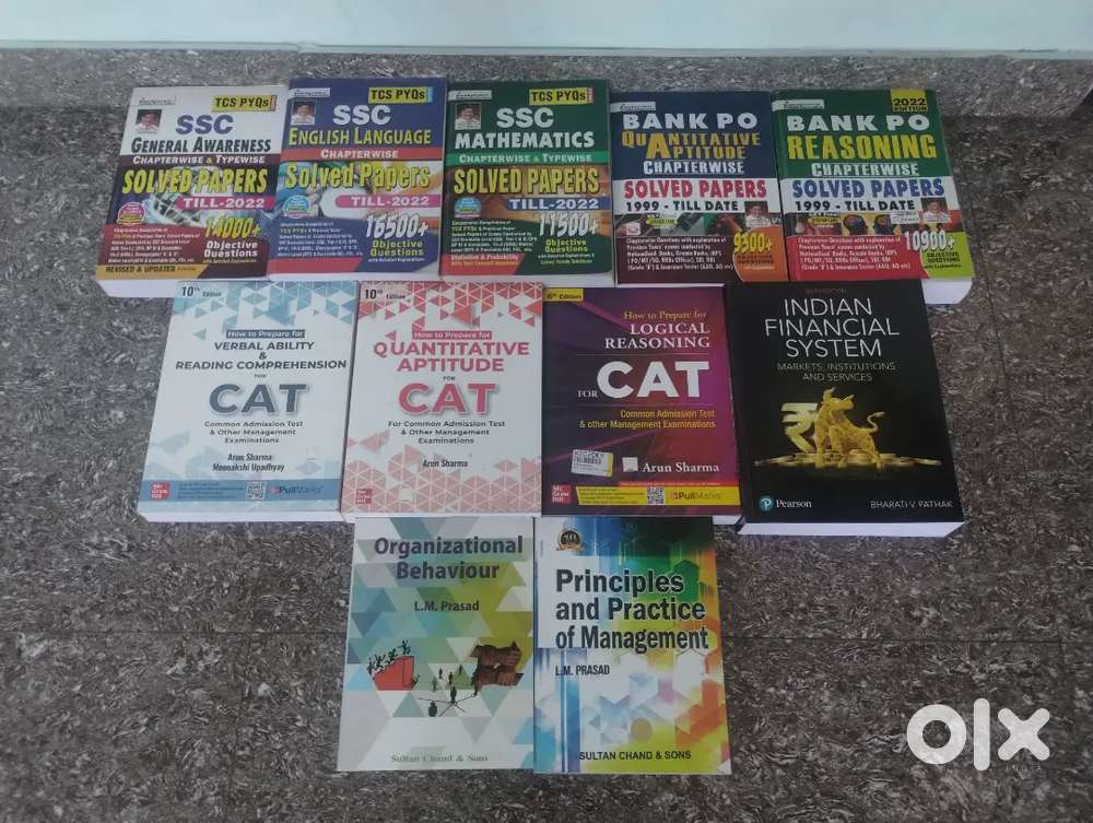RBI, BANKING, CAT and SSC CGL, CHSL Books