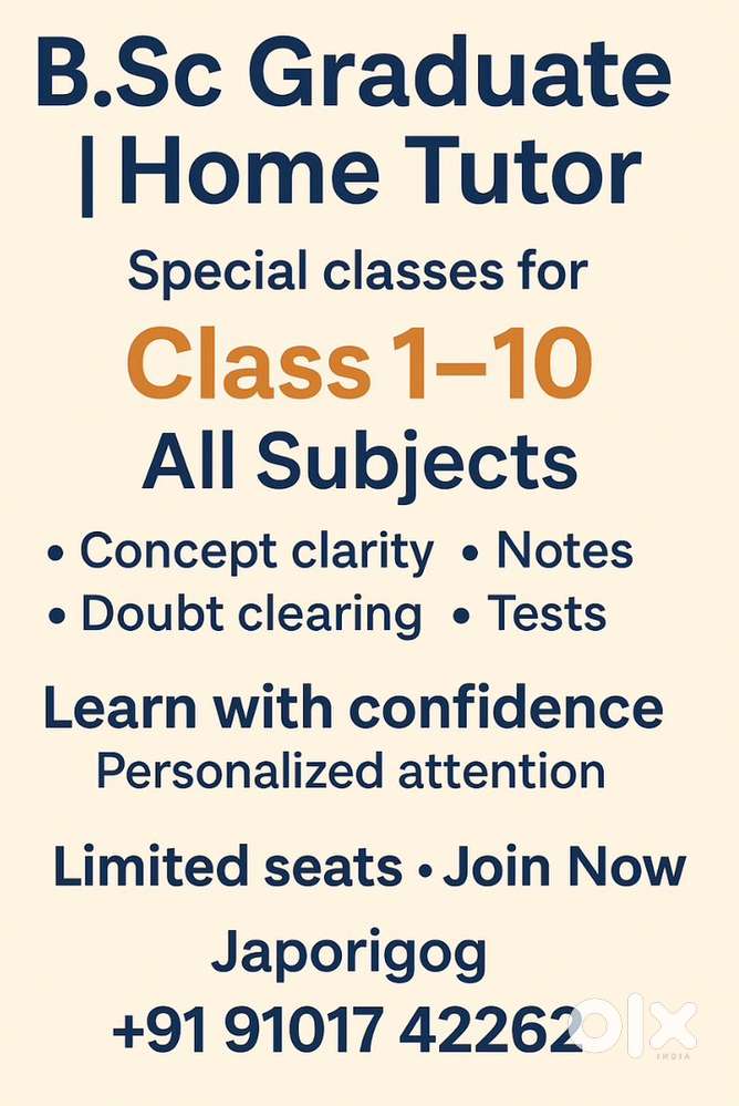 B.Sc Graduate  Home Tutor