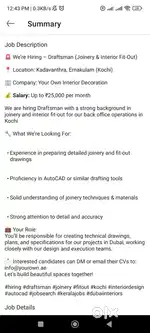 Joinery and fit-out draftsman , Fit-out MEP draftsman