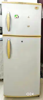 An LG fridge ( fast- fresh door cooling)