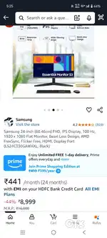 Samsung monitor S3 24 inch