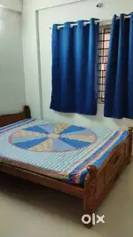Queen sized solid wood bed
